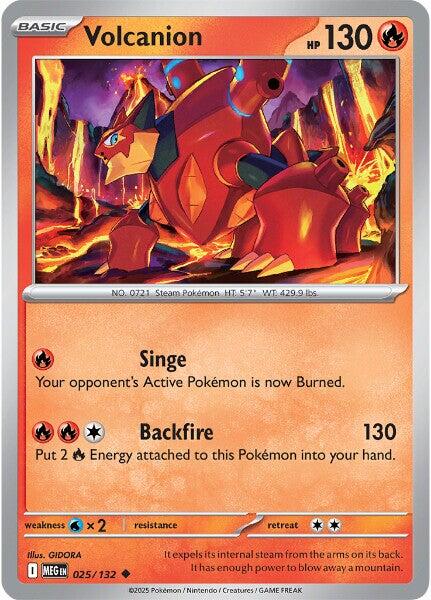Volcanion (025/132) [Mega Evolution: Base Set] | Anubis Games and Hobby