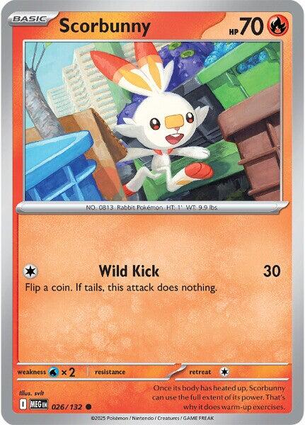 Scorbunny (026/132) [Mega Evolutions: Base Set] | Anubis Games and Hobby