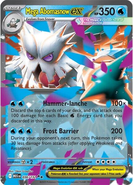 Mega Abomasnow ex (036/132) [Mega Evolution: Base Set] | Anubis Games and Hobby