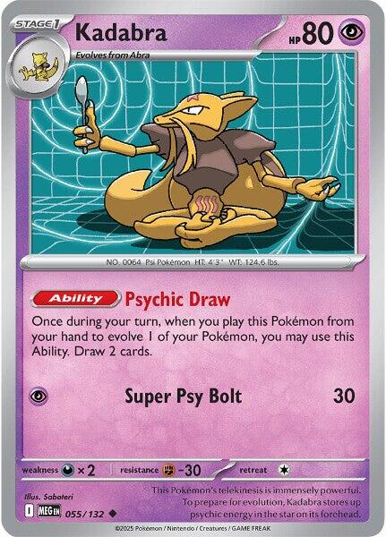 Kadabra (055/132) [Mega Evolution: Base Set] | Anubis Games and Hobby