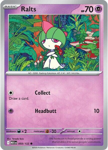 Ralts (058/132) [Mega Evolutions: Base Set] | Anubis Games and Hobby
