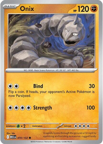 Onix (070/132) [Mega Evolution: Base Set] | Anubis Games and Hobby