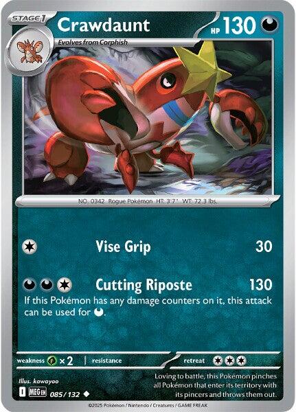 Crawdaunt (085/132) [Mega Evolutions: Base Set] | Anubis Games and Hobby