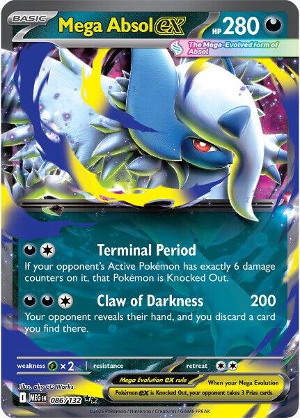 Mega Absol ex (086/132) [Mega Evolution: Base Set] | Anubis Games and Hobby