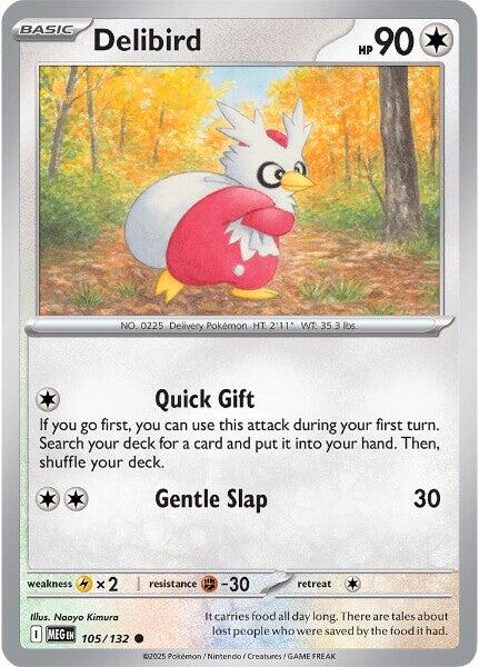 Delibird (105/132) [Mega Evolution: Base Set] | Anubis Games and Hobby