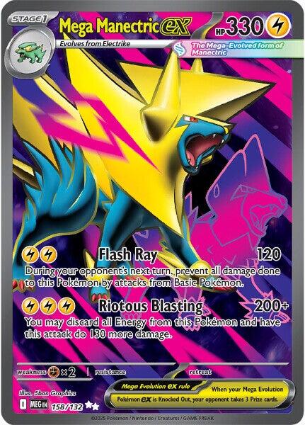 Mega Manectric ex (158/132) [Mega Evolution: Base Set] | Anubis Games and Hobby