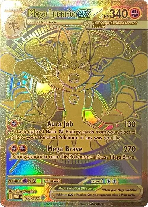 Mega Lucario ex (188/132) [Mega Evolutions: Base Set] | Anubis Games and Hobby