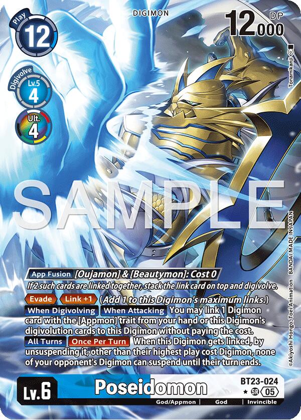 Poseidomon [BT23-024] (Alternate Art) [Hackers' Slumber] | Anubis Games and Hobby