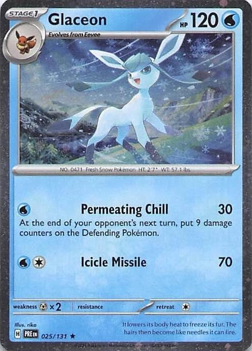 Glaceon (025/131) (Cosmos Holo) [Miscellaneous Cards] | Anubis Games and Hobby