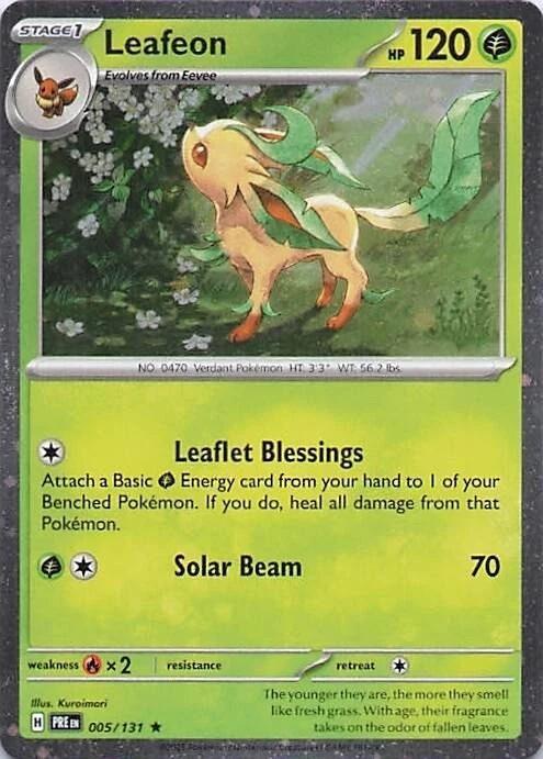 Leafeon (005/131) (Cosmos Holo) [Miscellaneous Cards] | Anubis Games and Hobby