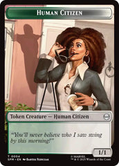 Human Citizen // Treasure Double-Sided Token [Marvel's Spider-Man Tokens] | Anubis Games and Hobby