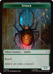 Spider // Treasure Double-Sided Token [Marvel's Spider-Man Tokens] | Anubis Games and Hobby