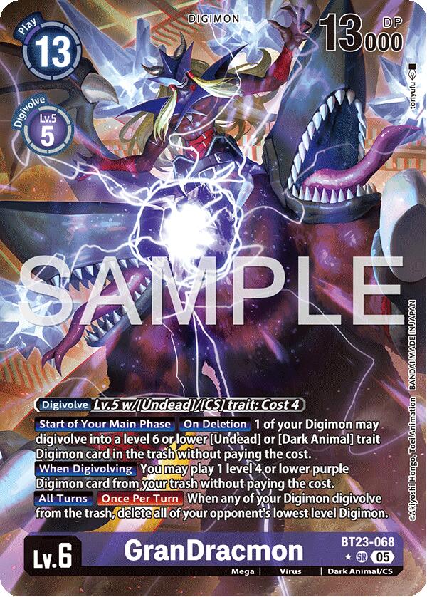 GranDracmon [BT23-068] (Alternate Art) [Hackers' Slumber] | Anubis Games and Hobby