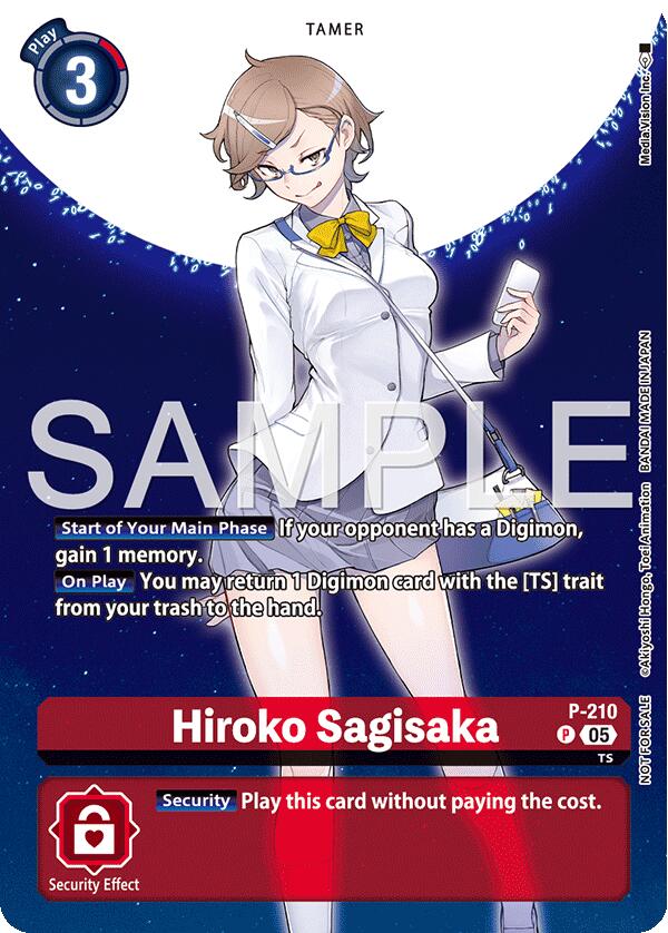 Hiroko Sagisaka [P-210] (Hacker's Slumber Box Promotion Pack) [Promotional Cards] | Anubis Games and Hobby