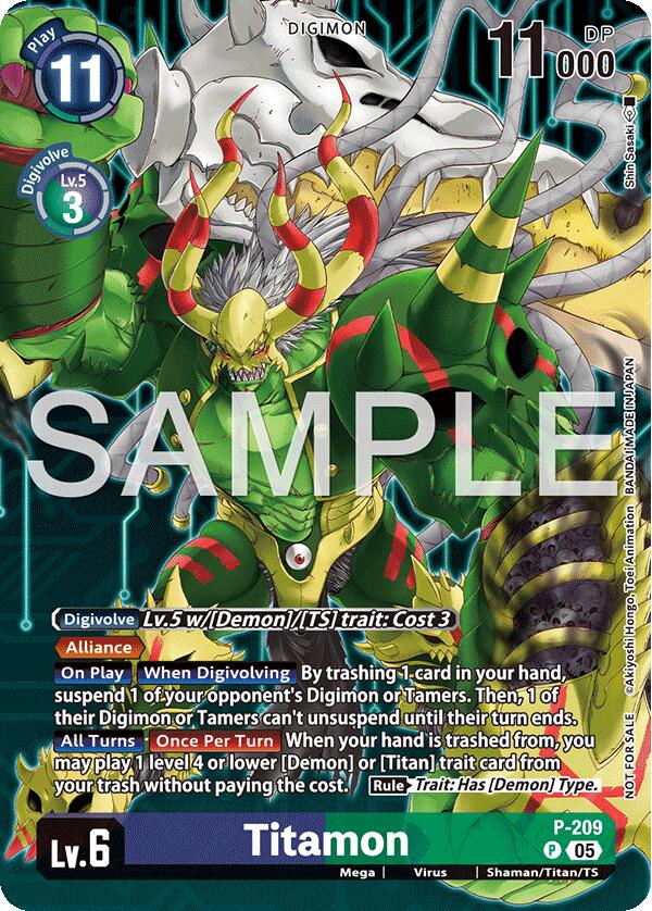 Titamon [P-209] (Hacker's Slumber Box Promotion Pack) [Promotional Cards] | Anubis Games and Hobby