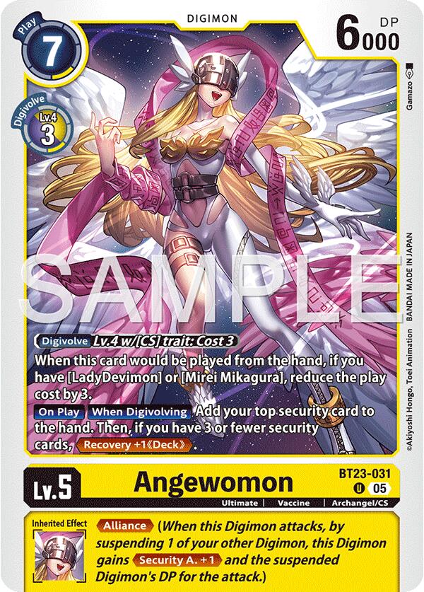 Angewomon [BT23-031] [Hackers' Slumber] | Anubis Games and Hobby