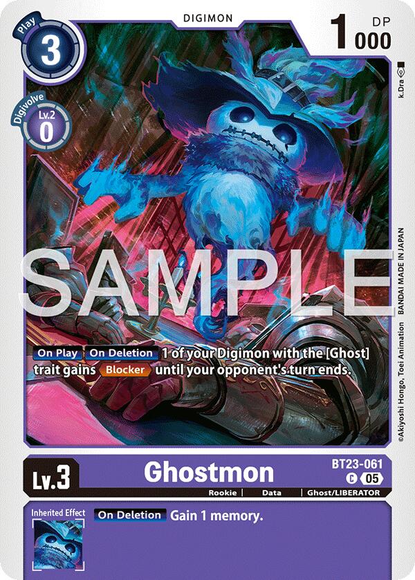 Ghostmon [BT23-061] [Hackers' Slumber] | Anubis Games and Hobby