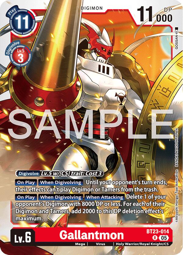 Gallantmon [BT23-014] [Hackers' Slumber] | Anubis Games and Hobby