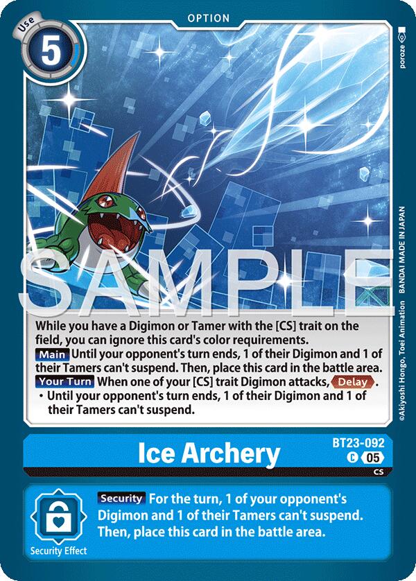 Ice Archery [BT23-092] [Hackers' Slumber] | Anubis Games and Hobby
