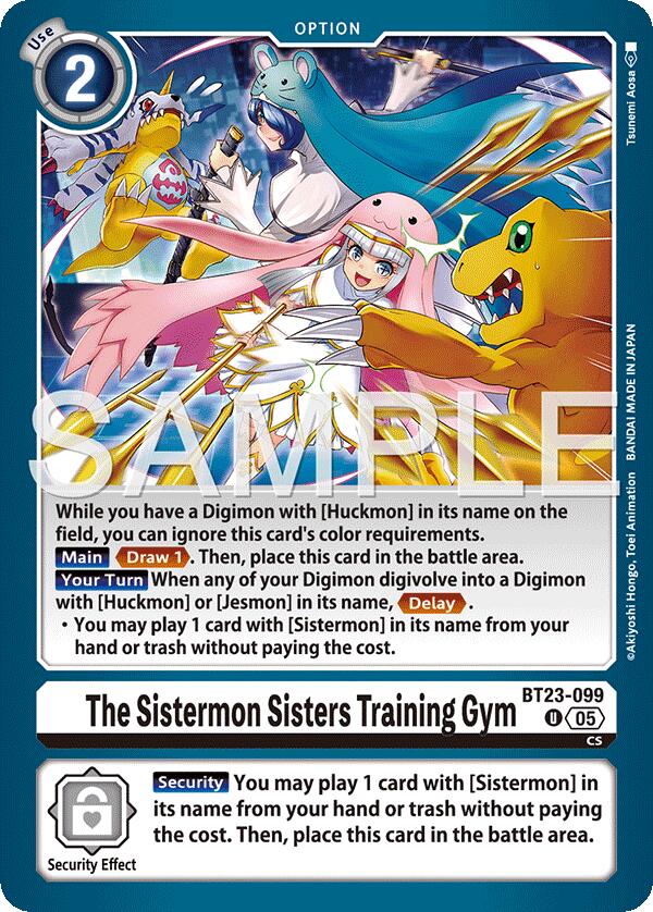 The Sistermon Sisters Training Gym [BT23-099] [Hackers' Slumber] | Anubis Games and Hobby
