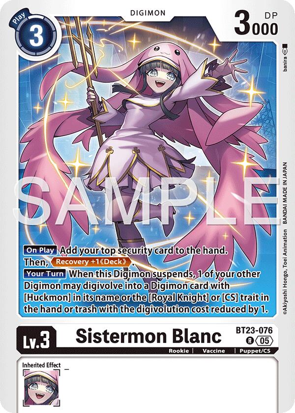 Sistermon Blanc [BT23-076] [Hackers' Slumber] | Anubis Games and Hobby