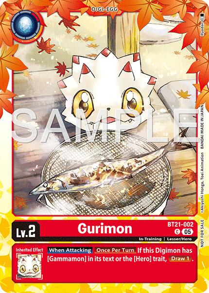 Gurimon [BT21-002] (Regulation Battle Vol.3 Participant) [World Convergence] | Anubis Games and Hobby