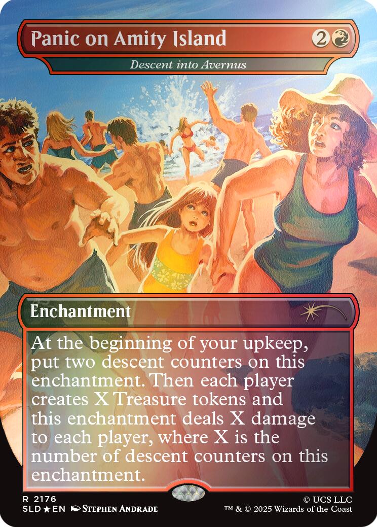 Panic on Amity Island - Descent into Avernus (Rainbow Foil) [Secret Lair Drop Series] | Anubis Games and Hobby