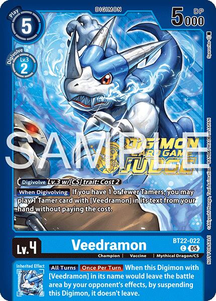 Veedramon [BT22-022] (Judge Pack 2025 Wave 2) [Cyber Eden] | Anubis Games and Hobby
