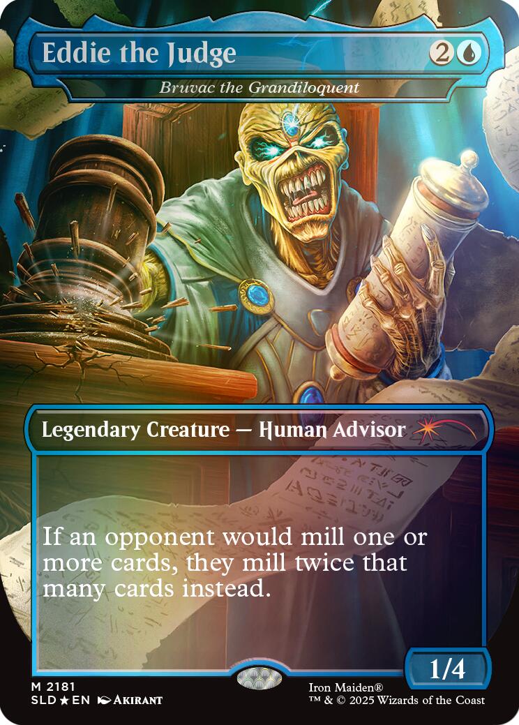 Eddie the Judge - Bruvac the Grandiloquent (Rainbow Foil) [Secret Lair Drop Series] | Anubis Games and Hobby