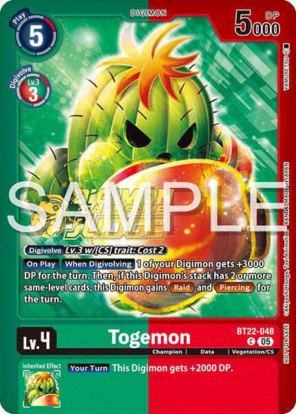 Togemon [BT22-048] (Judge Pack 2025 Wave 2) [Cyber Eden] | Anubis Games and Hobby
