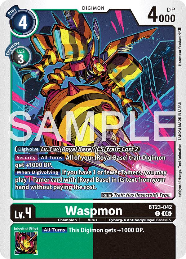 Waspmon [BT23-042] [Hackers' Slumber] | Anubis Games and Hobby