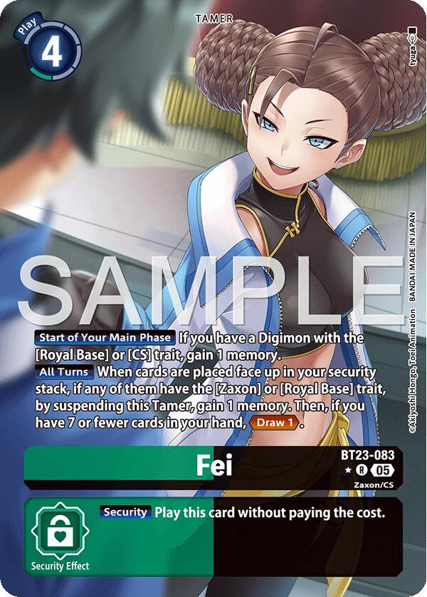 Fei [BT23-083] (Alternate Art) [Hackers' Slumber] | Anubis Games and Hobby