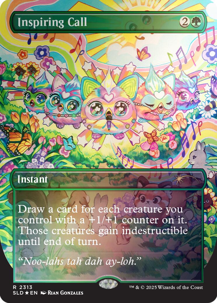 Inspiring Call (Rainbow Foil) [Secret Lair Drop Series] | Anubis Games and Hobby