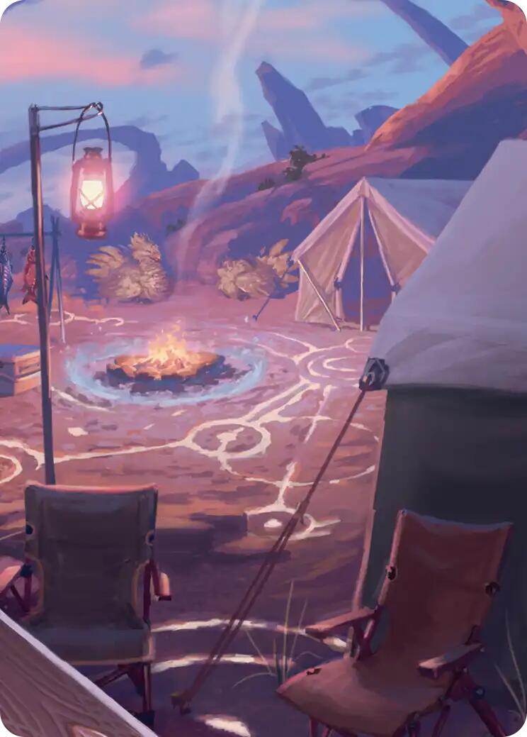 Chocobo Camp Scene Art Card [FINAL FANTASY Art Series] | Anubis Games and Hobby