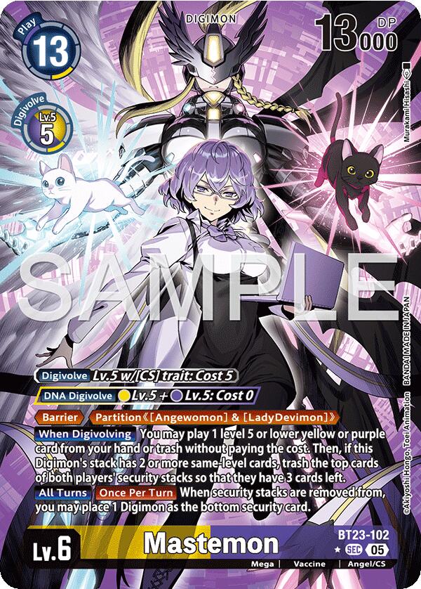 Mastemon [BT23-102] (Alternate Art) [Hackers' Slumber] | Anubis Games and Hobby