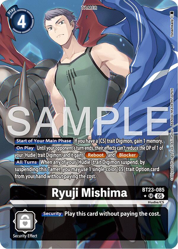 Ryuji Mishima [BT23-085] (Alternate Art) [Hackers' Slumber] | Anubis Games and Hobby