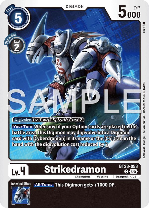 Strikedramon [BT23-053] [Hackers' Slumber] | Anubis Games and Hobby