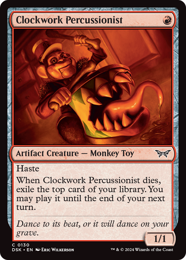 Clockwork Percussionist (0130) [Duskmourn: House of Horror] | Anubis Games and Hobby