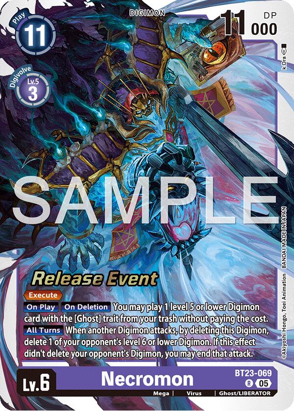 Necromon [BT23-069] [Hackers' Slumber Release Event Cards] | Anubis Games and Hobby