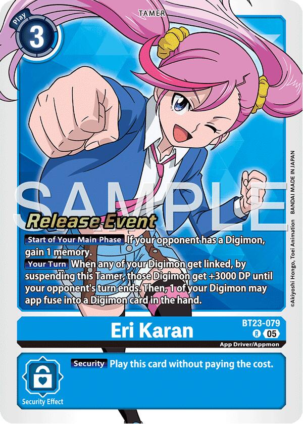 Eri Karan [BT23-079] [Hackers' Slumber Release Event Cards] | Anubis Games and Hobby