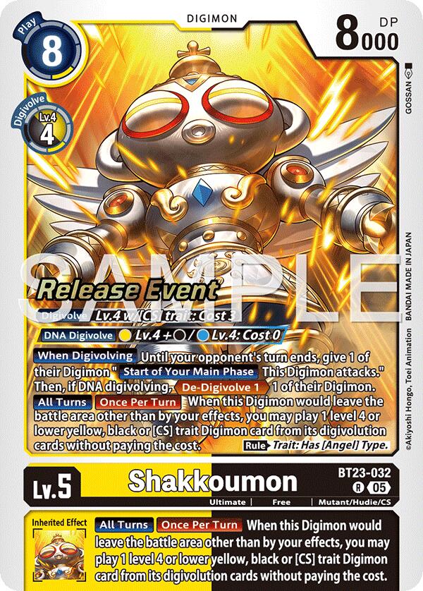 Shakkoumon [BT23-032] [Hackers' Slumber Release Event Cards] | Anubis Games and Hobby