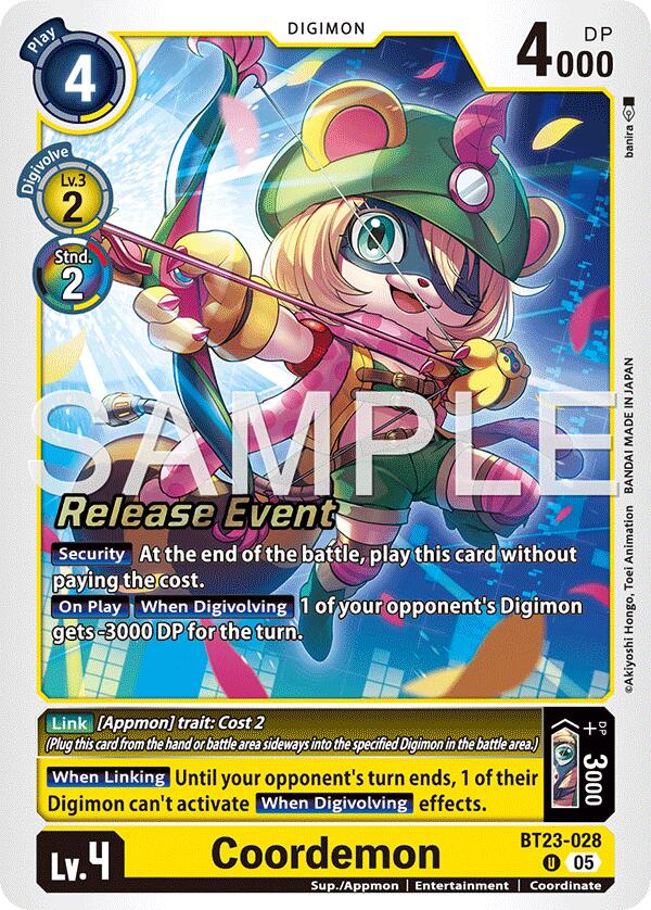 Coordemon [BT23-028] [Hackers' Slumber Release Event Cards] | Anubis Games and Hobby