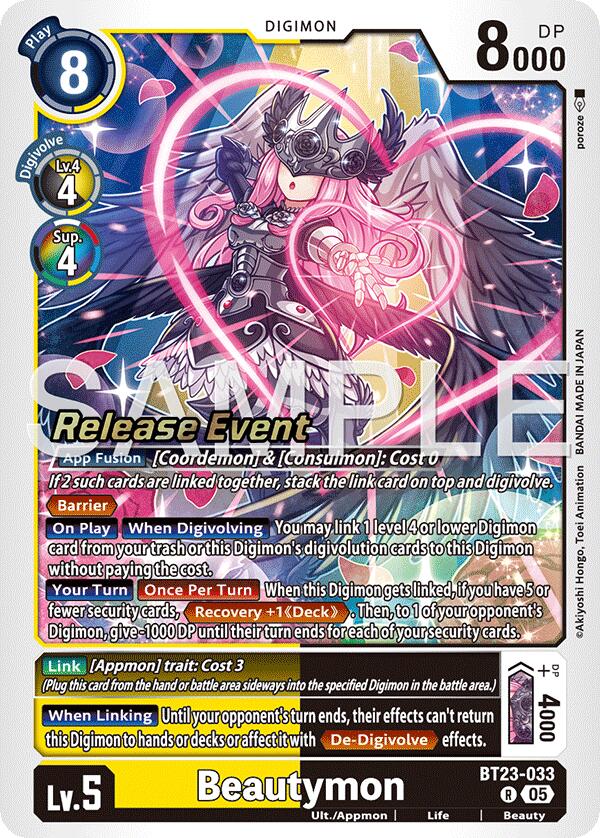 Beautymon [BT23-033] [Hackers' Slumber Release Event Cards] | Anubis Games and Hobby