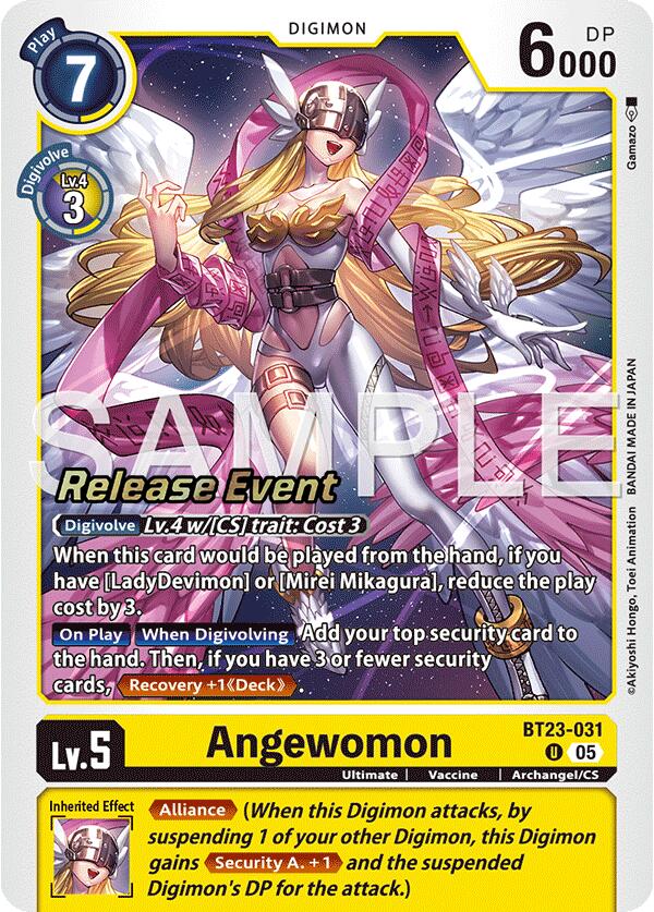 Angewomon [BT23-031] [Hackers' Slumber Release Event Cards] | Anubis Games and Hobby