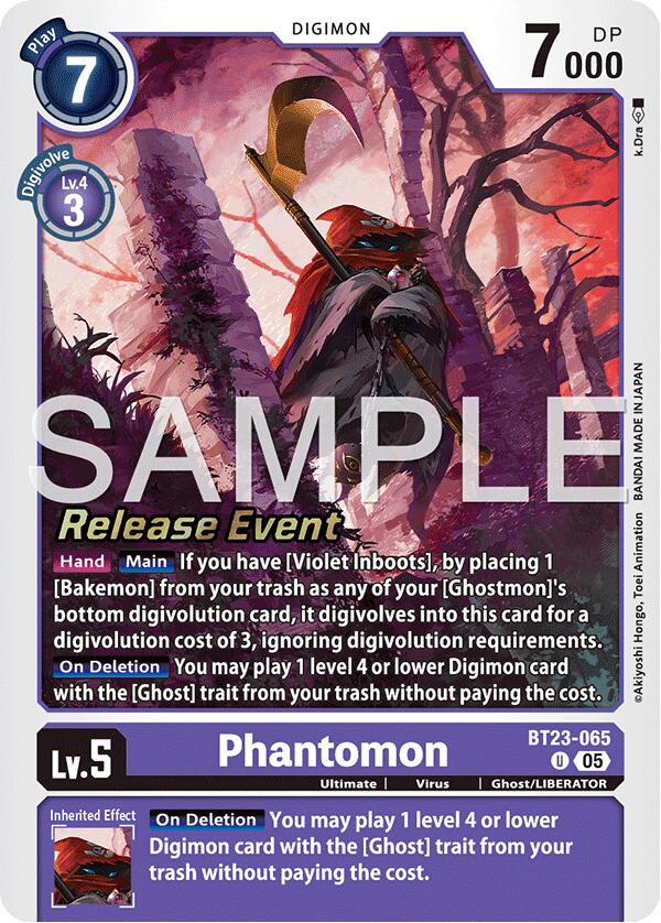 Phantomon [BT23-065] [Hackers' Slumber Release Event Cards] | Anubis Games and Hobby