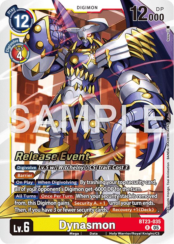 Dynasmon [BT23-035] [Hackers' Slumber Release Event Cards] | Anubis Games and Hobby