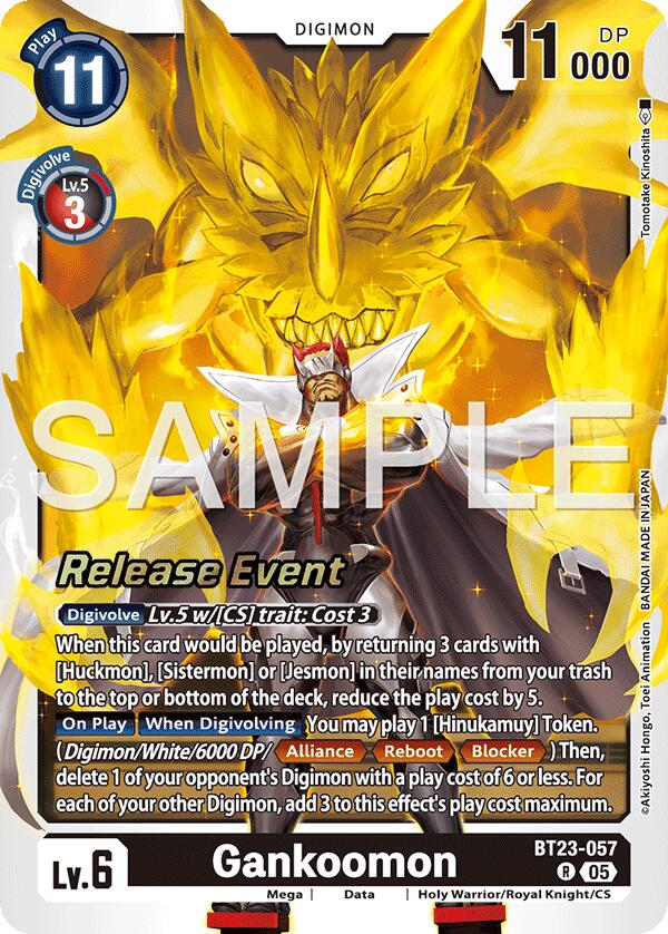 Gankoomon [BT23-057] [Hackers' Slumber Release Event Cards] | Anubis Games and Hobby