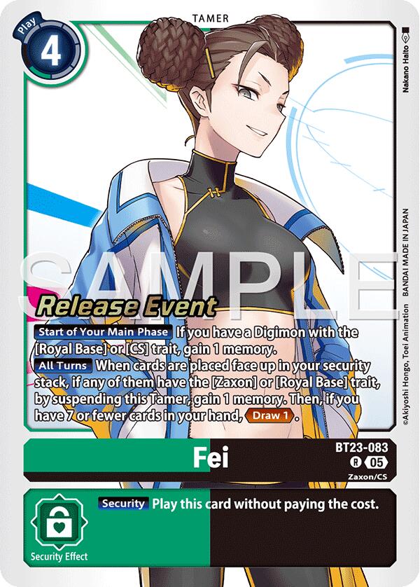 Fei [BT23-083] [Hackers' Slumber Release Event Cards] | Anubis Games and Hobby