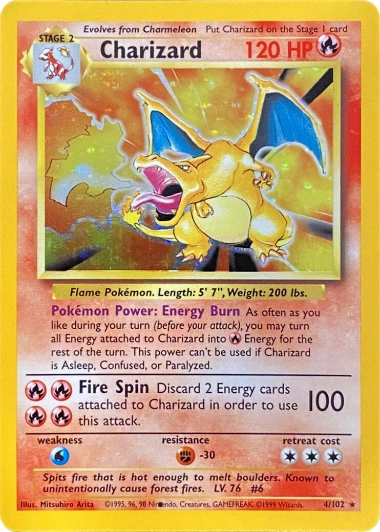 Charizard (004/102) (Black Dot Error) [Base Set 2] | Anubis Games and Hobby