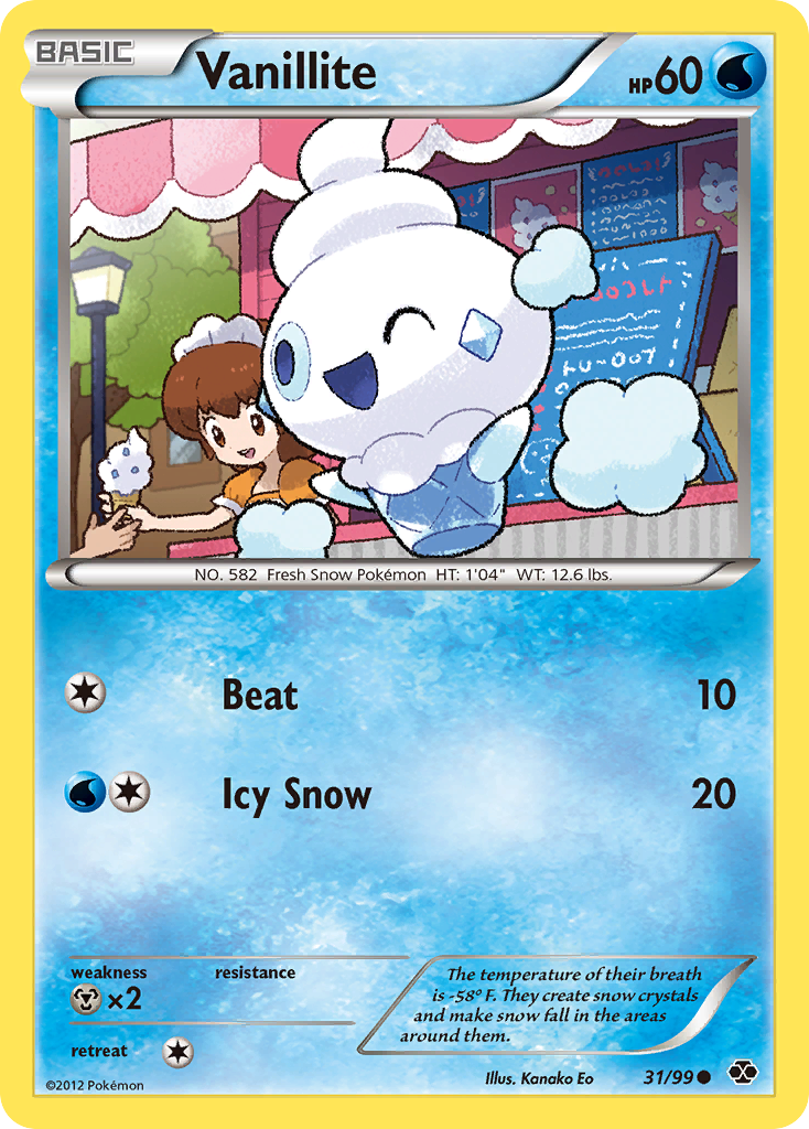 Vanillite (31/99) [Black & White: Next Destinies] | Anubis Games and Hobby